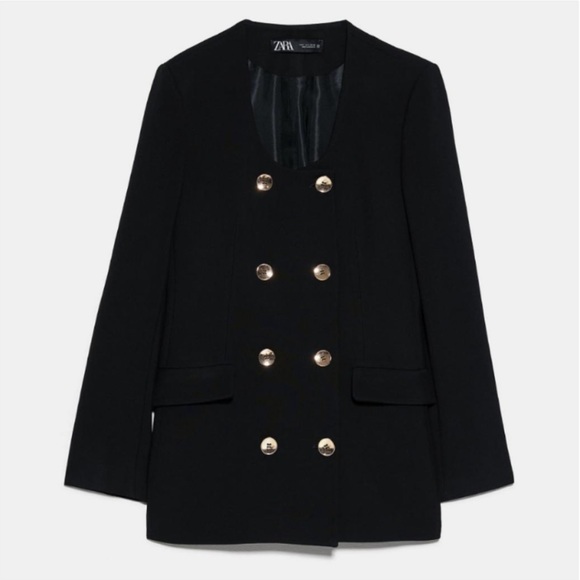 ZARA WOMAN NWT LONG BELTED BLAZER Belted Dress SIZE S. Sold Out $119.. - Picture 14 of 14